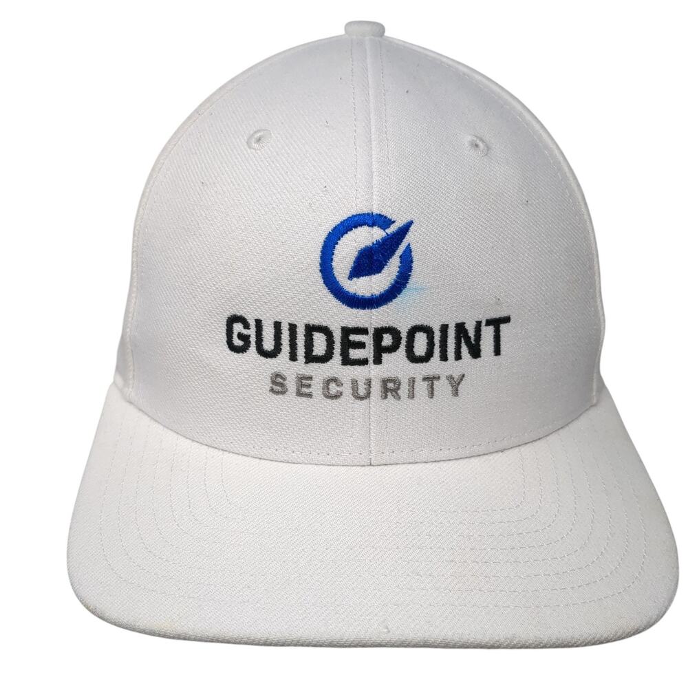 Guidepoint Security Strapback Baseball Cap White … - image 1